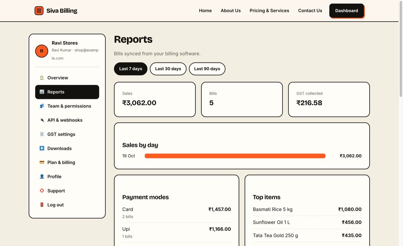 Web dashboard